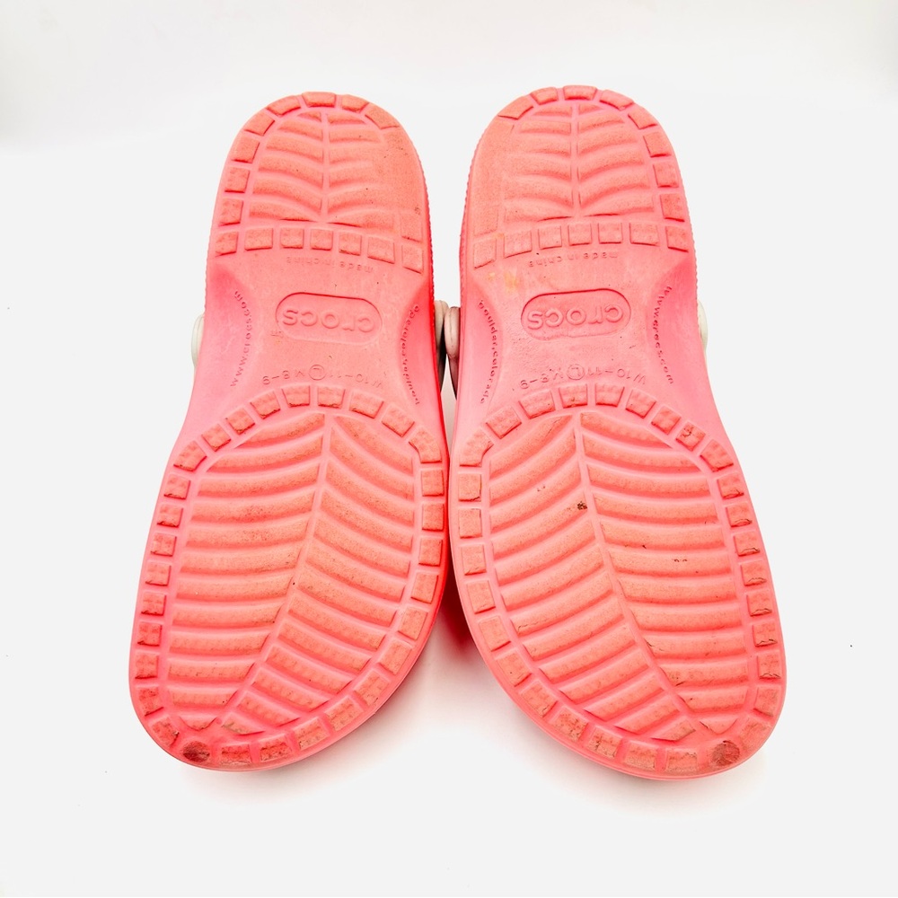 Crocs X Disney Classic Clogs Pink with Mickey Mouse Cutouts Women Size 10 - Picture 11 of 11
